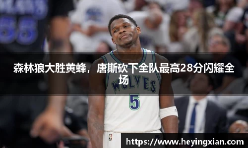 森林狼大胜黄蜂，唐斯砍下全队最高28分闪耀全场